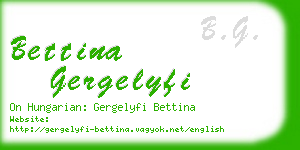 bettina gergelyfi business card